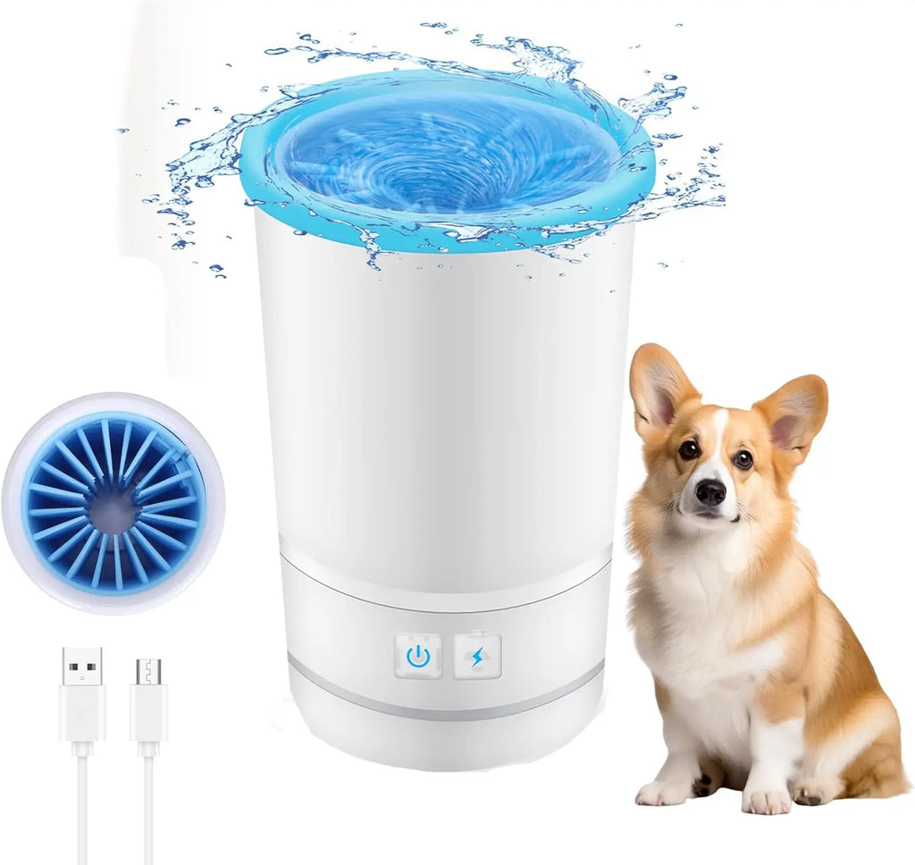 Dog Paw Washer Cup with Blue Interior Brushes and Round Opening [YQT:LV-260921-001:791cac6c84ad4abf]