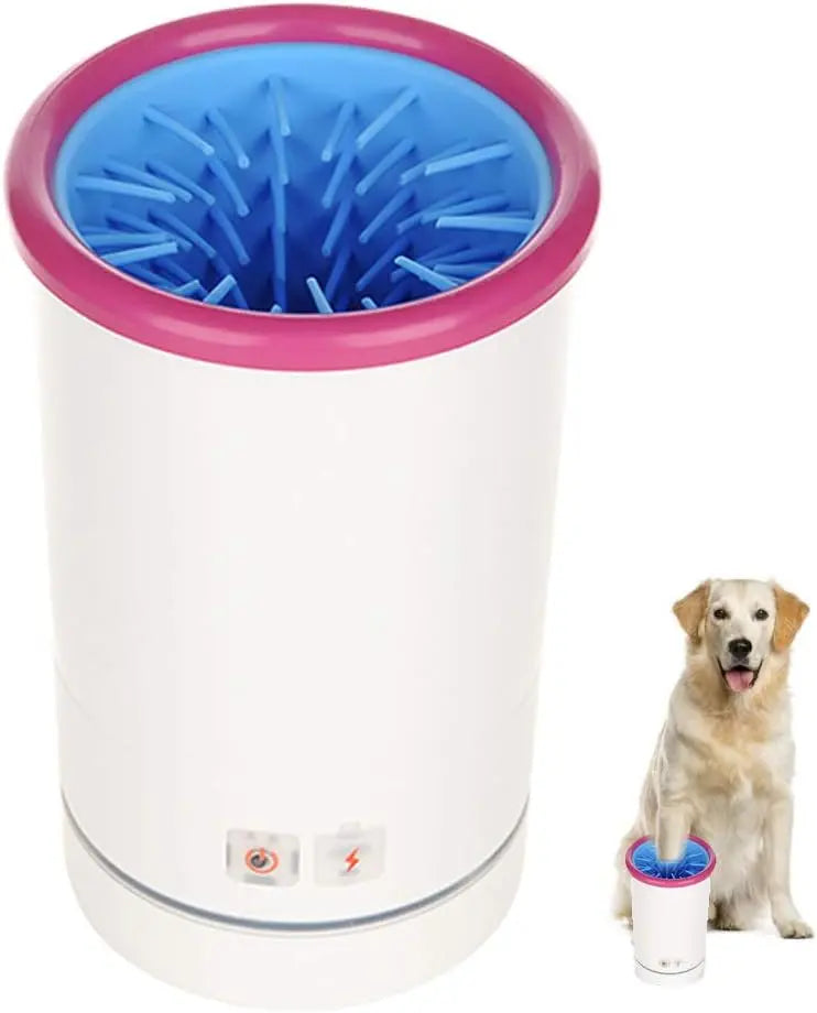 Dog Paw Washer Cup with Blue Interior Brushes and Round Opening [YQT:LV-260921-001:31f9dfb4ccc1f945]