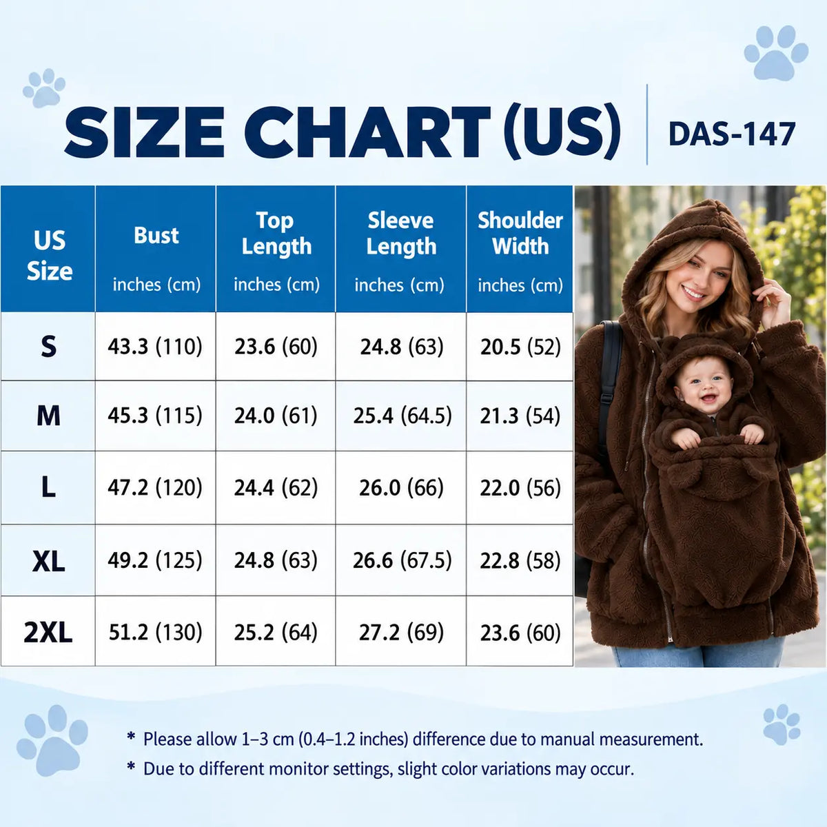 Women's Fleece Hooded Maternity Jacket with Double Zippers and Front Pouch [YQT:LV-260921-002:f93b624285b065d6]
