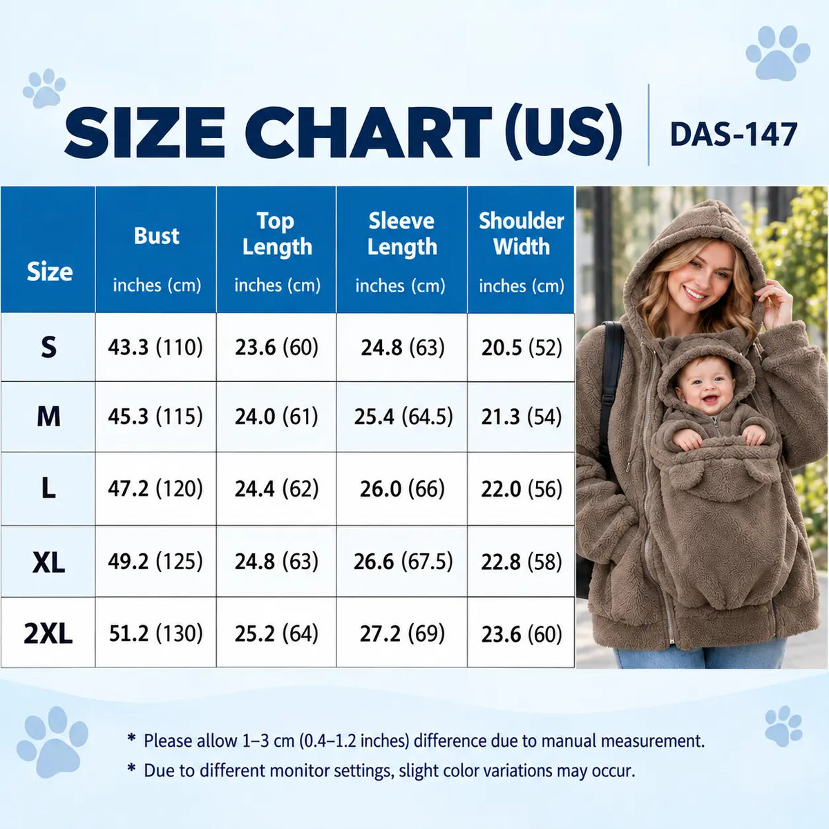 Women's Fleece Hooded Maternity Jacket with Double Zippers and Front Pouch [YQT:LV-260921-002:9a841ffa7468aa6b]